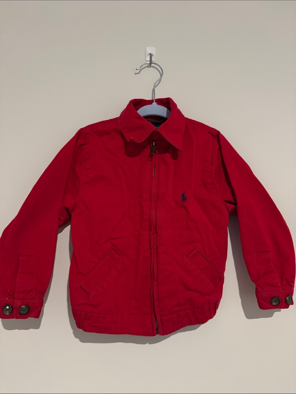 Polo by Ralph Lauren Kids Bright Red Zip-Up Jacket 2T